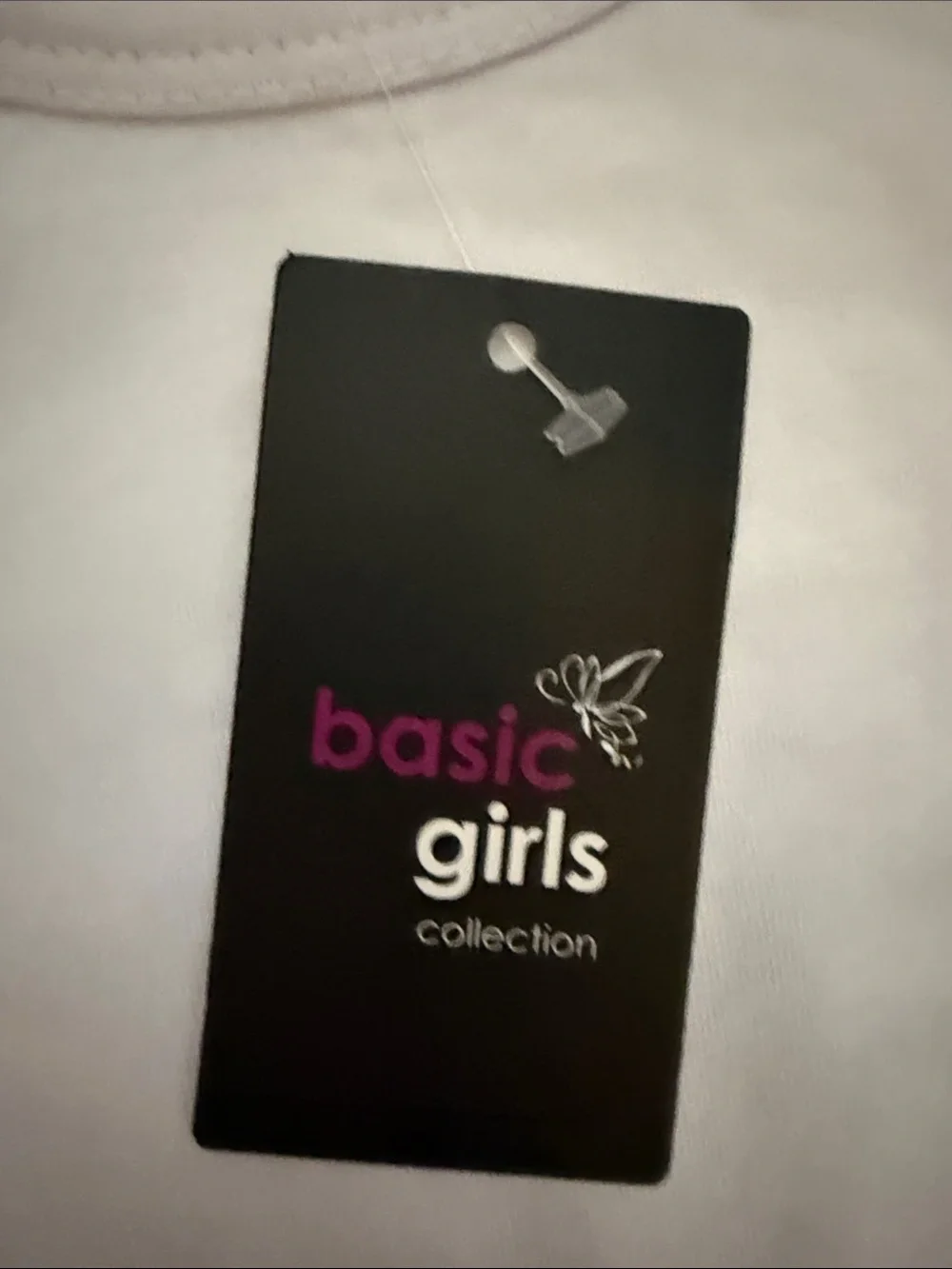 Basic Girls White Short Sleeve Tee by
